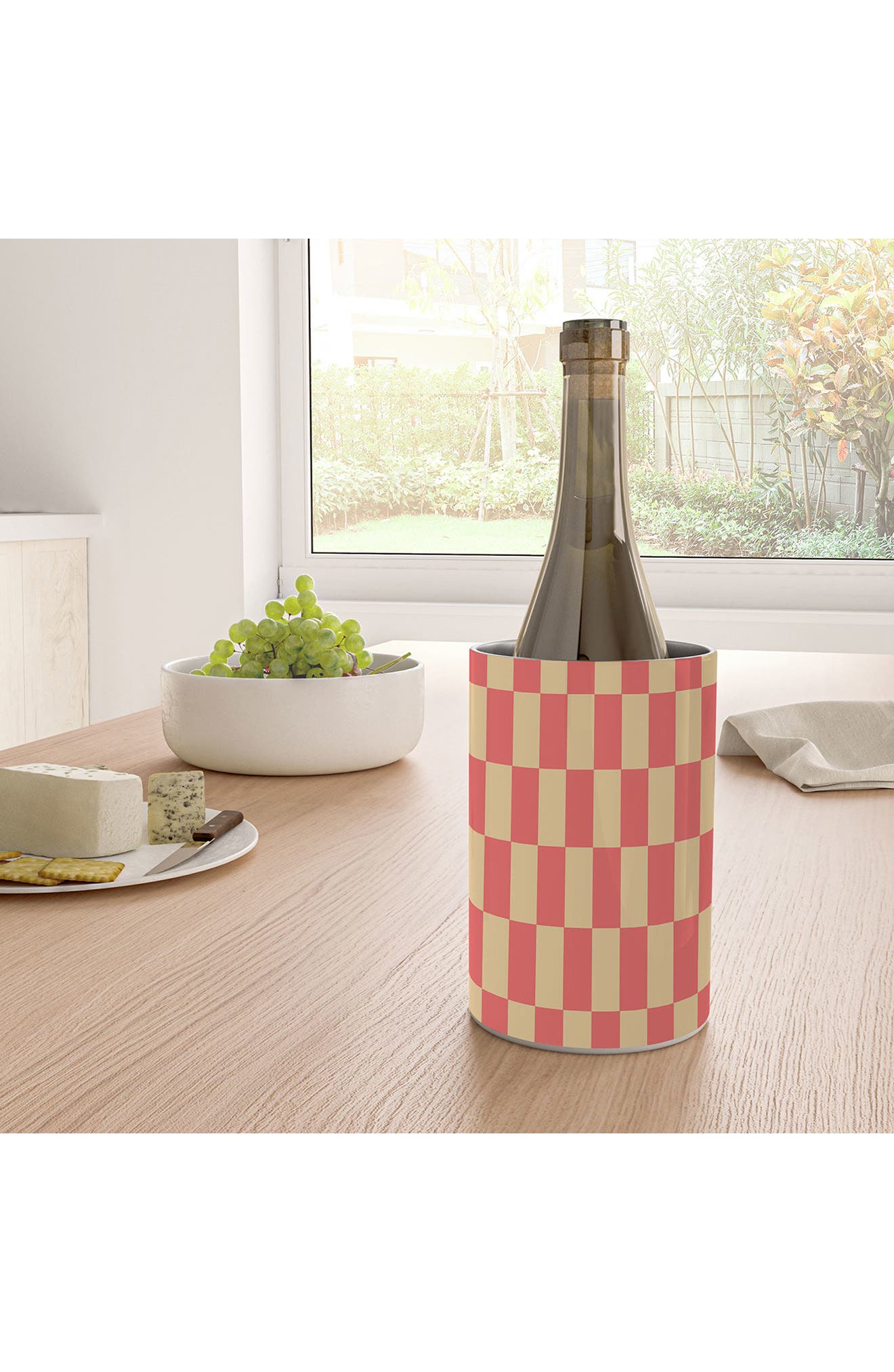 Deny Designs Retro Co. Check Pattern Stainless Steel Wine Chiller ...
