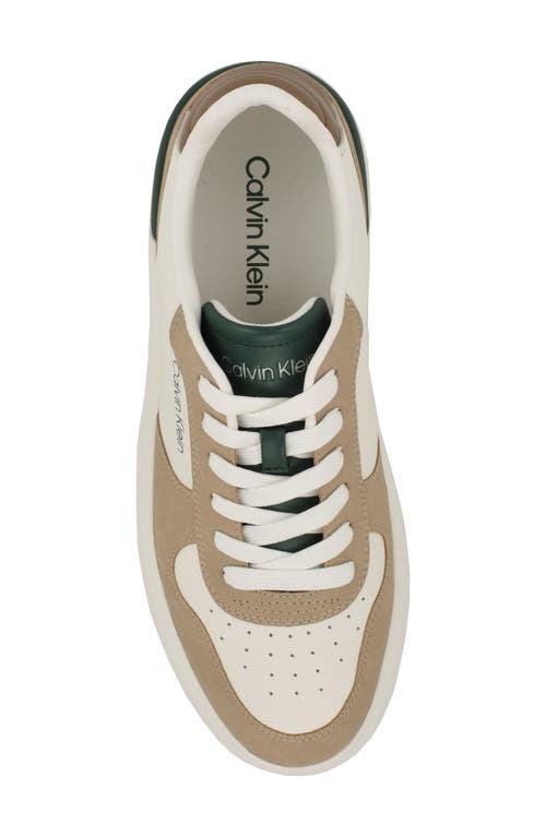 Calvin Klein Brayton Sneaker In Light Natural/green