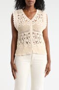 Forgotten Grace Crochet Button Tank
