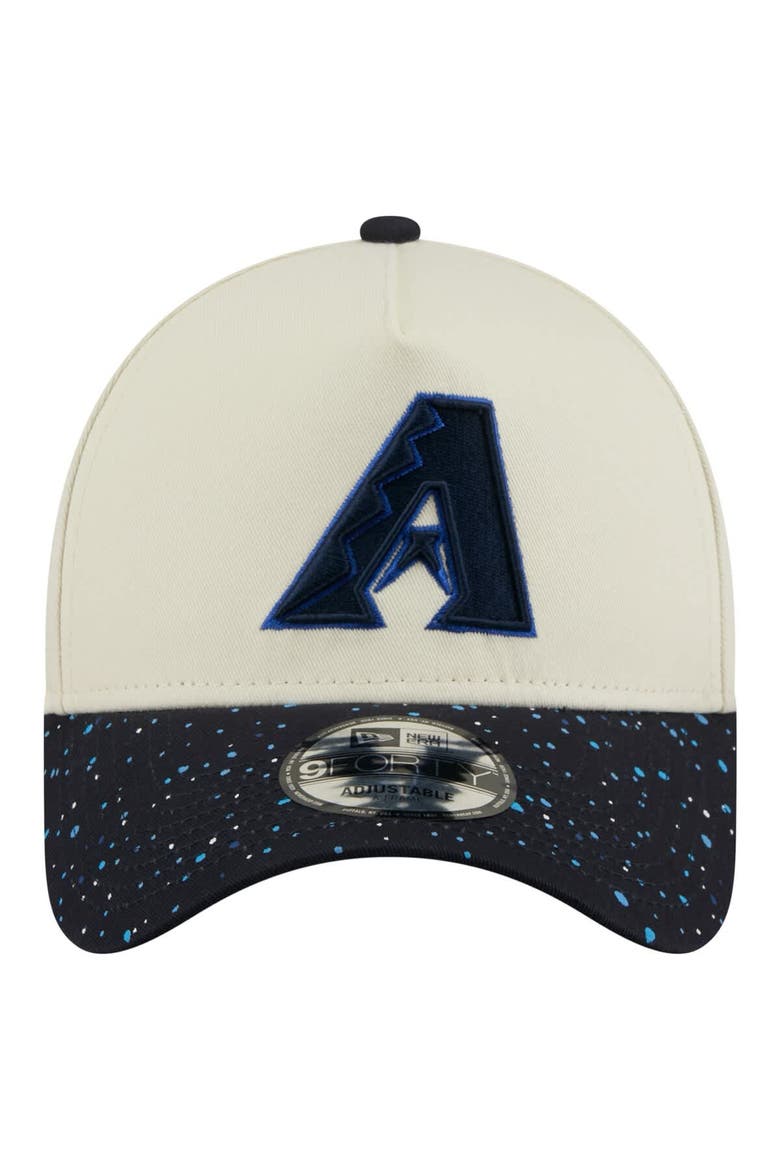 Men's New Era  Cream Arizona Diamondbacks Speckle A-Frame 9FORTY Adjustable Hat, Alternate, color, Cream