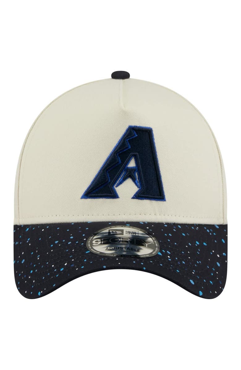 New Era Men's New Era Cream Arizona Diamondbacks Speckle A-Frame 9FORTY Adjustable Hat, Alternate, color, Cream