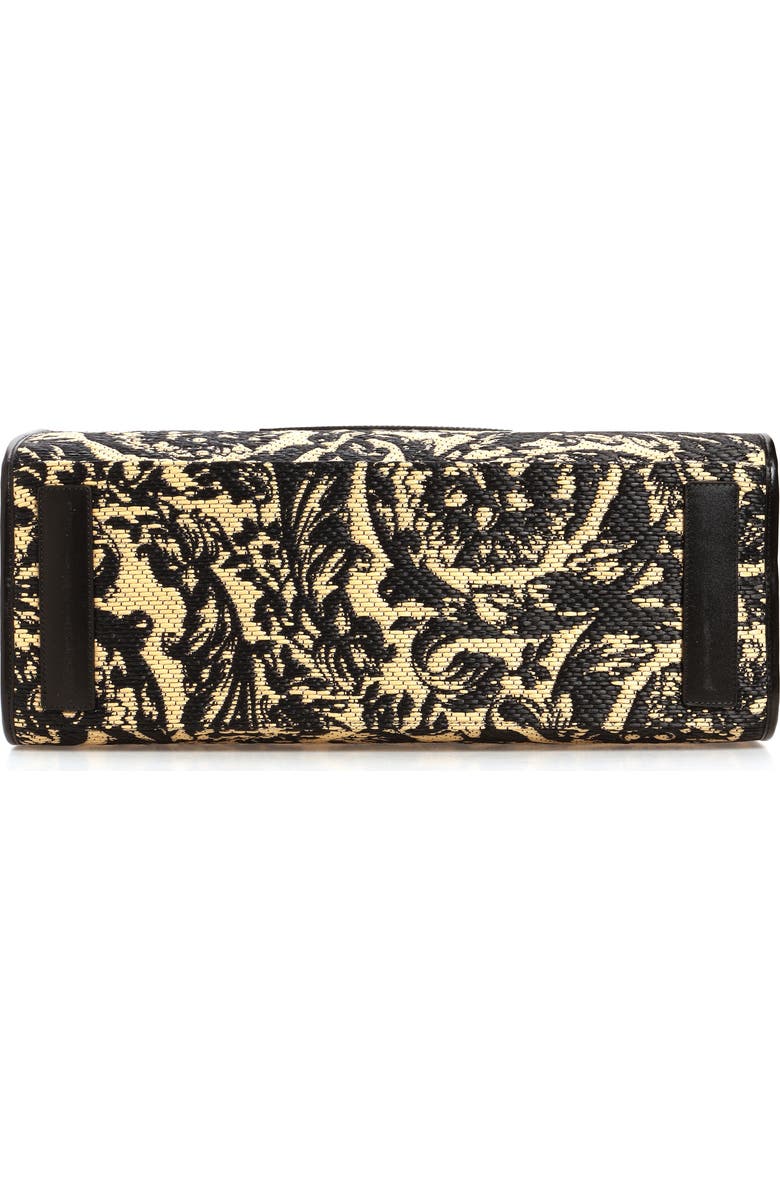 Versace Extra Large Athena Barocco Raffia Tote, Alternate, color,