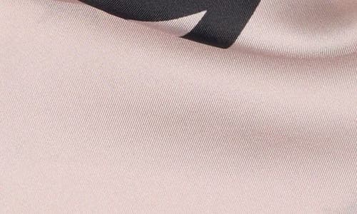 Allsaints Barb Heart Silk Square Bandana In Blush