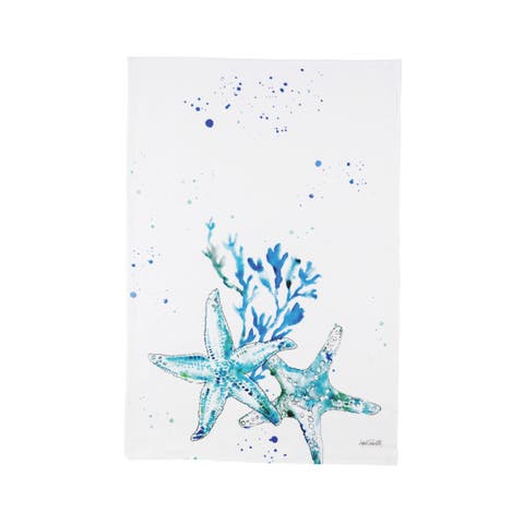 Starfish Printed Cotton Flour Sack Kitchen Towel