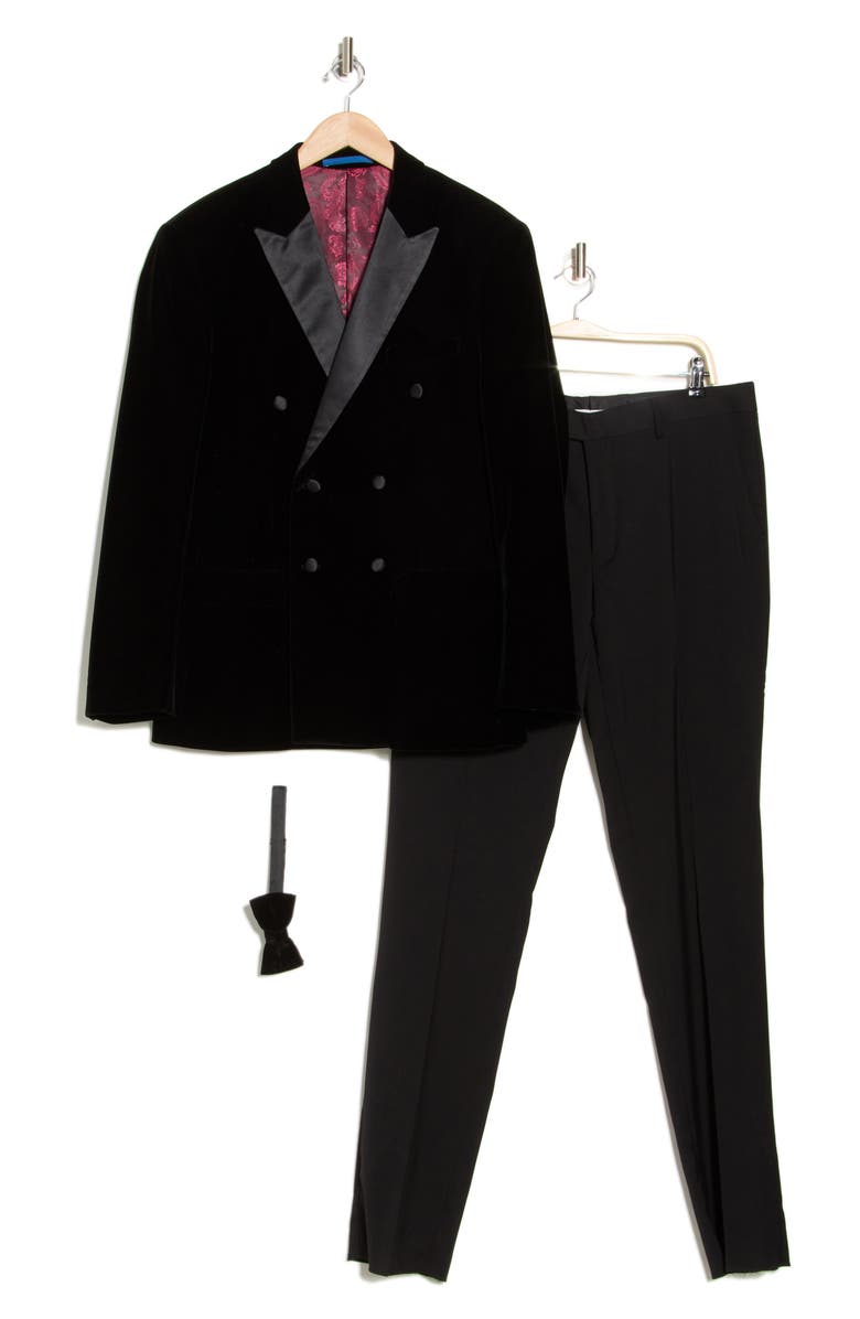 Two-Piece Velvet Double Breasted Slim Fit Tuxedo