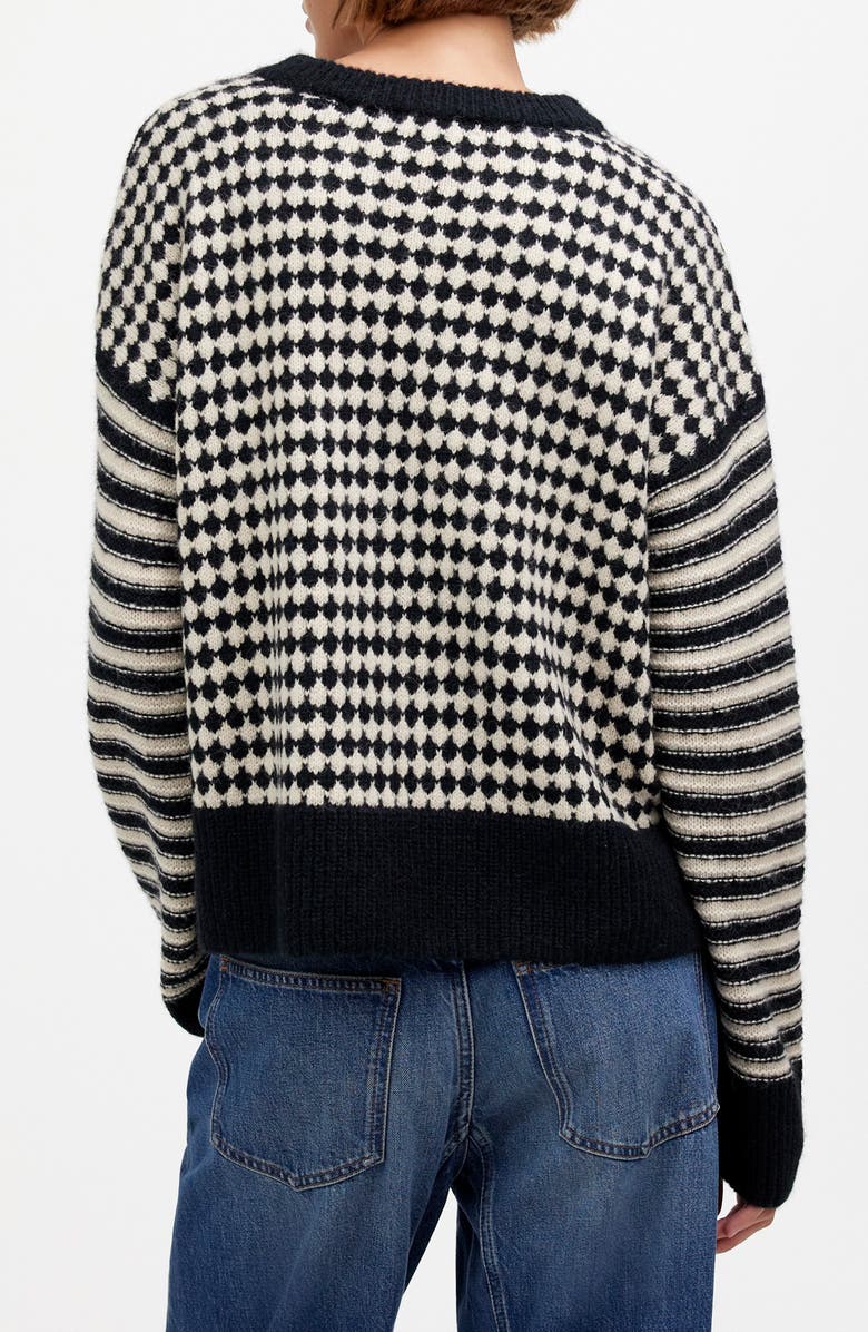 Madewell Mixed Stripe Raglan Pullover Sweater, Alternate, color,