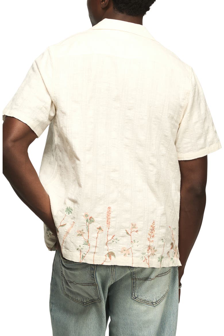 Embroidered Cotton Camp Shirt, Alternate, color, CREAM MULTI