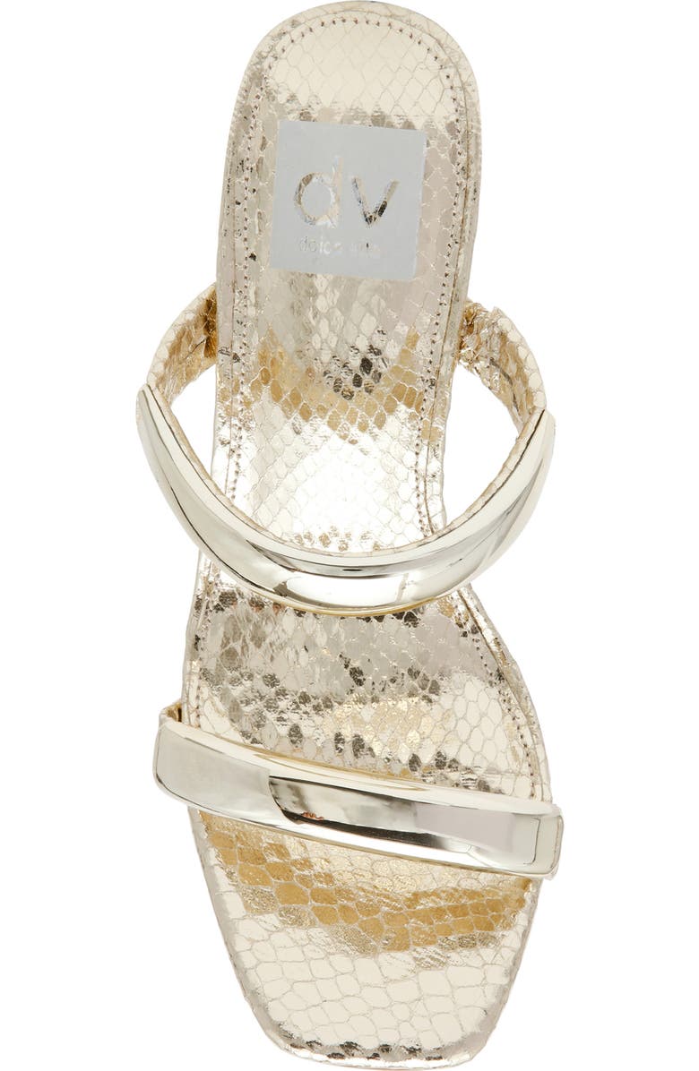 DV by Dolce Vita Yowsa Slide Sandal, Alternate, color, Gold Exotic