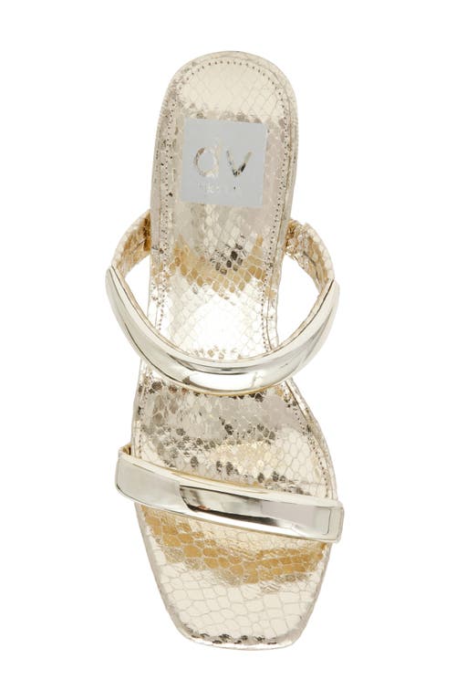 Dolce Vita Dv By Yowsa Slide Sandal In Gold Exotic