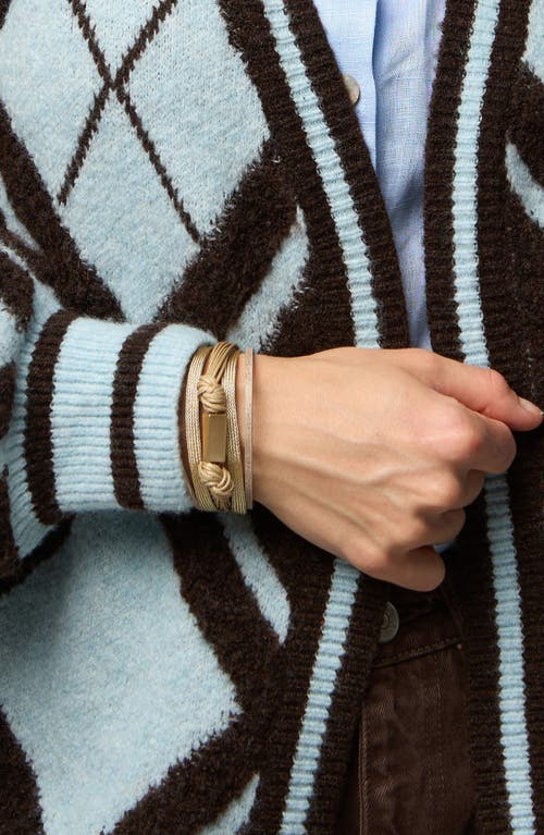 Saachi Mixed Media Multistrand Bracelet In Gold