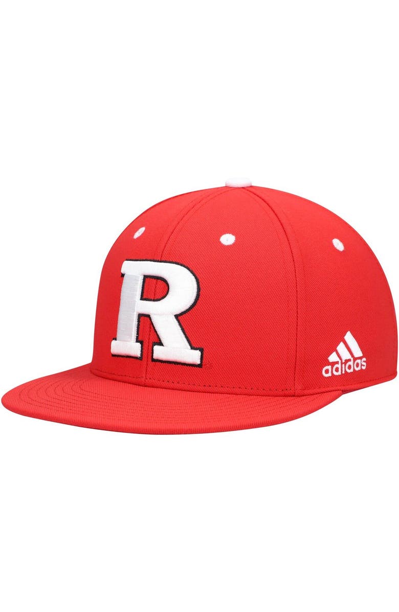 adidas Men's adidas Scarlet Rutgers Scarlet Knights On-Field Baseball Fitted Hat, Main, color, Scarlet