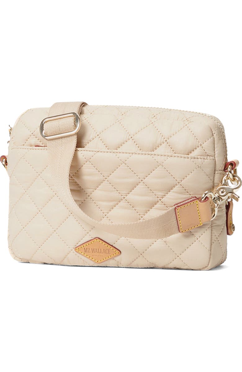 MZ Wallace Small Metro Quilted Nylon Camera Bag, Main, color, Buff