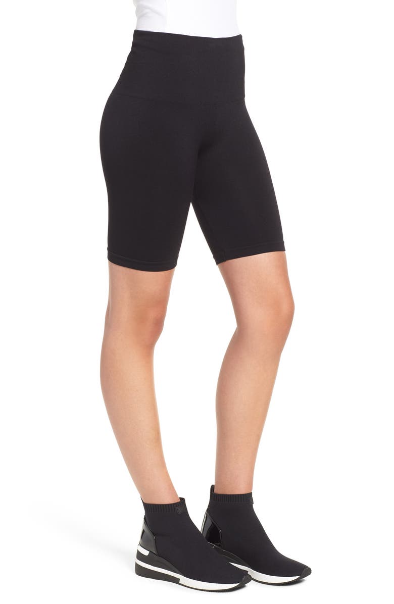 David Lerner Seamless Bike Shorts, Alternate, color, Black
