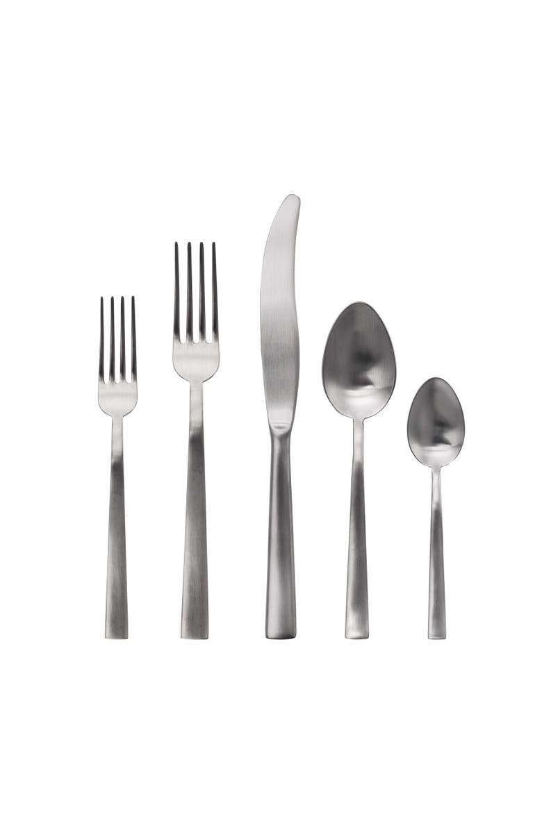 Mepra Levantina Flatware Set - 5 Pieces, Main, color, Ice Silver