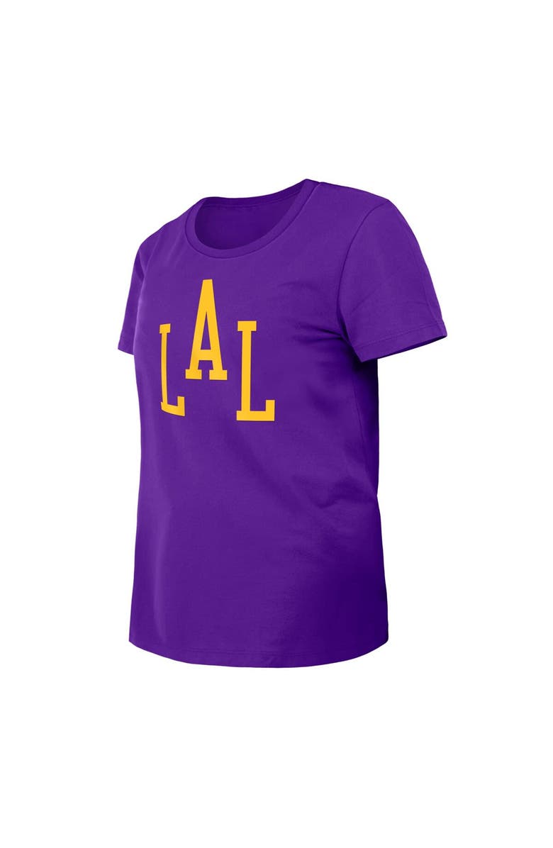 New Era Women's New Era Purple Los Angeles Lakers 2023/24 City Edition T-Shirt, Alternate, color, 