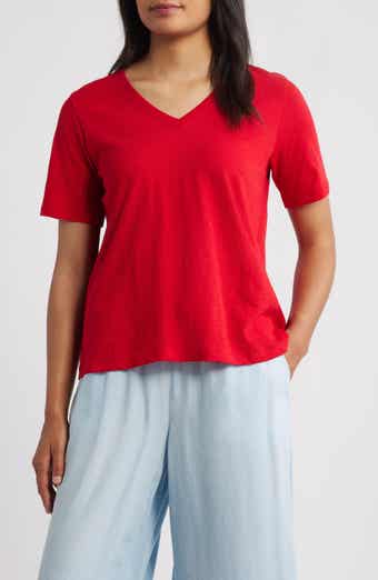 Easy V-Neck Organic Cotton T-Shirt