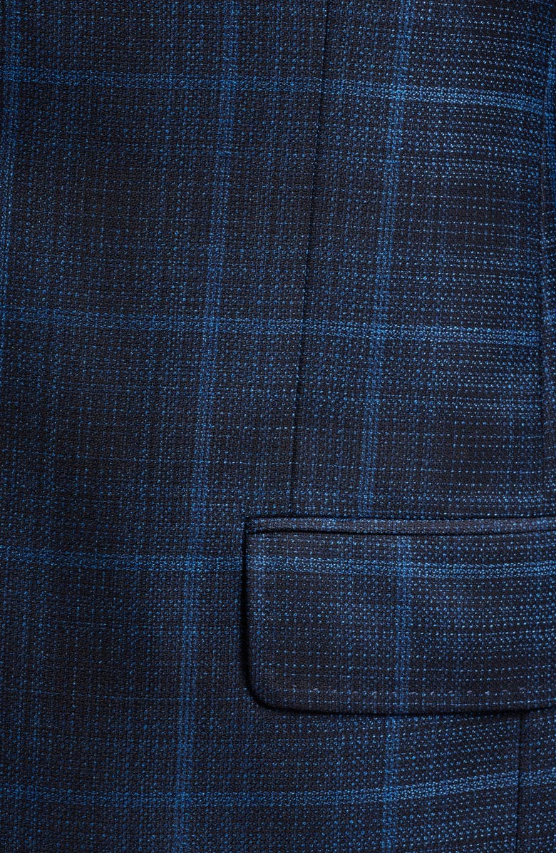Ted Baker London Jay Slim Fit Windowpane Plaid Wool Sport Coat, Alternate, color,