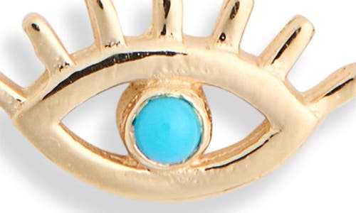 Anzie X Mel Soldera Turquoise Evil Eye Pendant Necklace