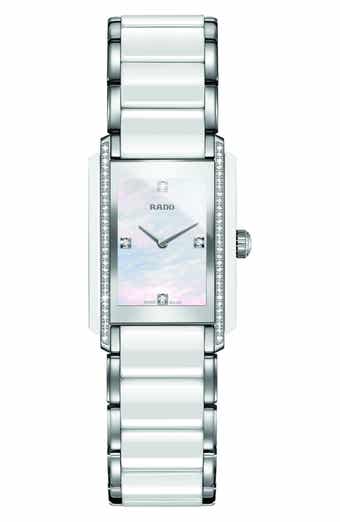 RADO Women's Integral Mother of Pearl & Diamond Bracelet Watch, 22.7mm