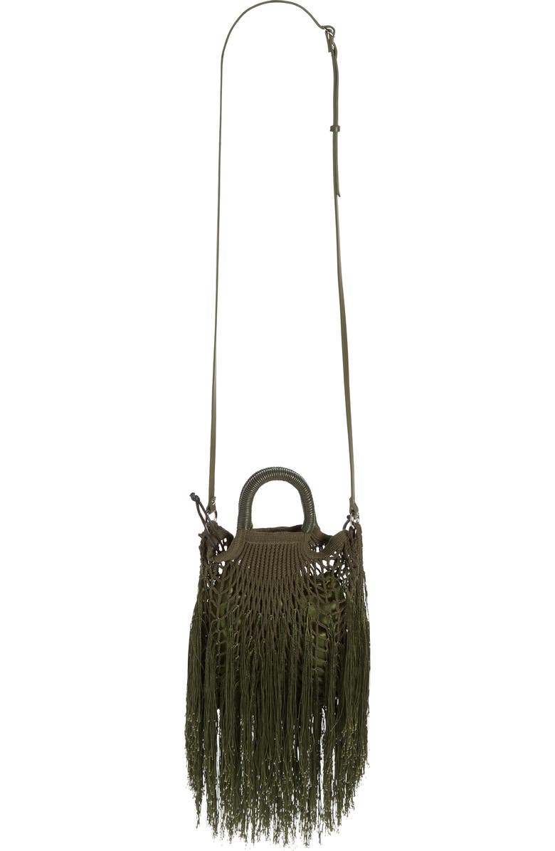 Petit Kouraj Mini Fringe Top Handle Bag, Alternate, color,