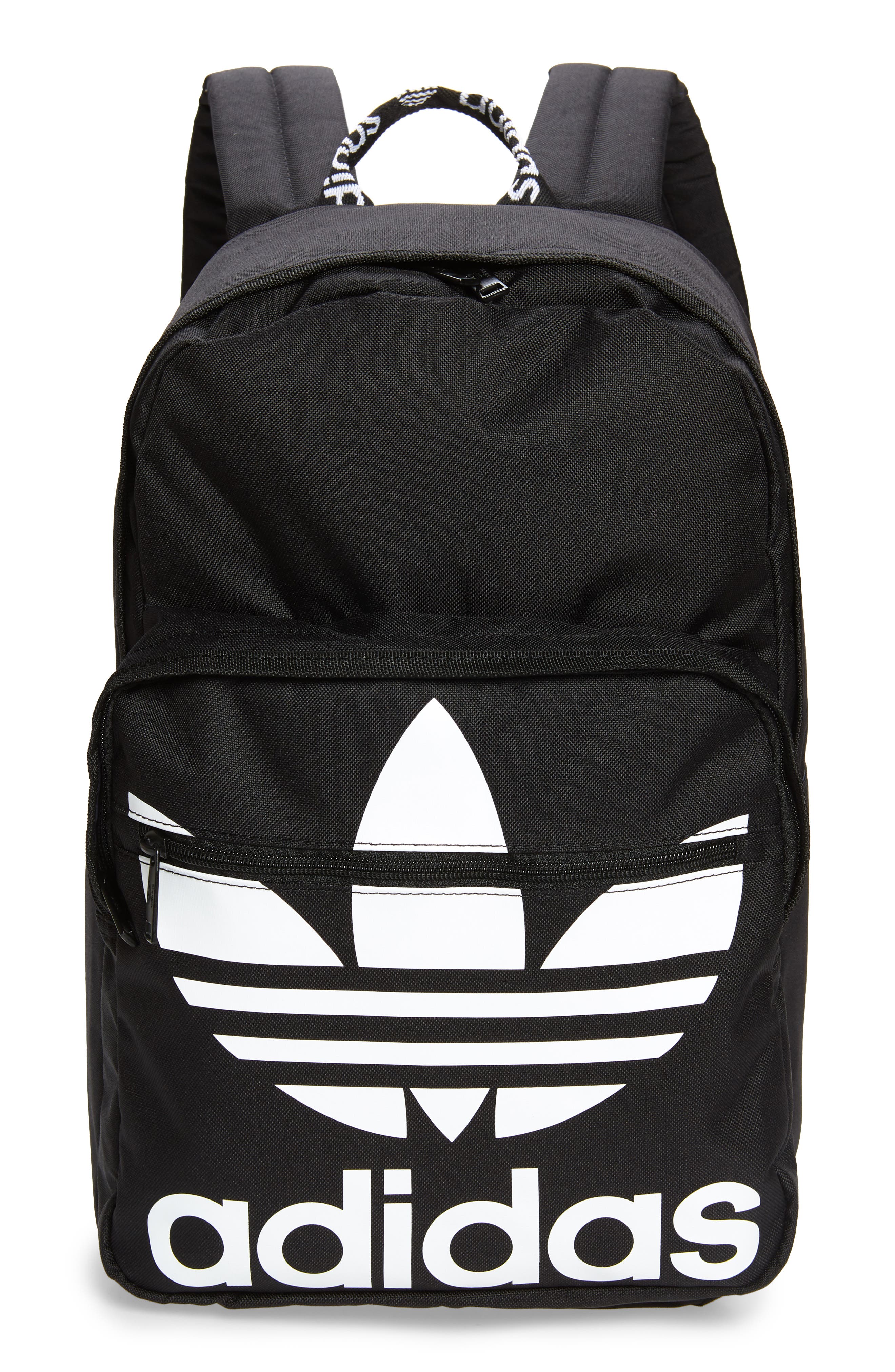 adidas Originals Trefoil Backpack, Main, color, Black