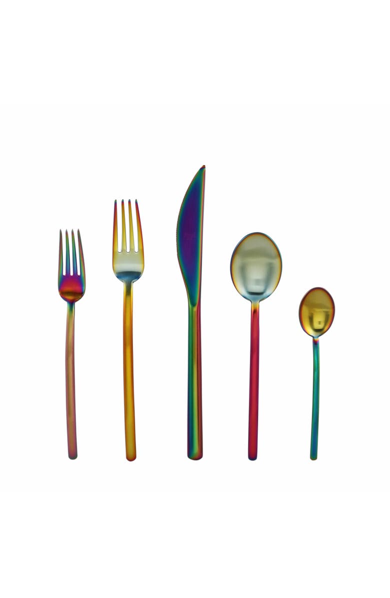 Mepra Due Flatware Set - 5 Pieces, Main, color, Ice Rainbow