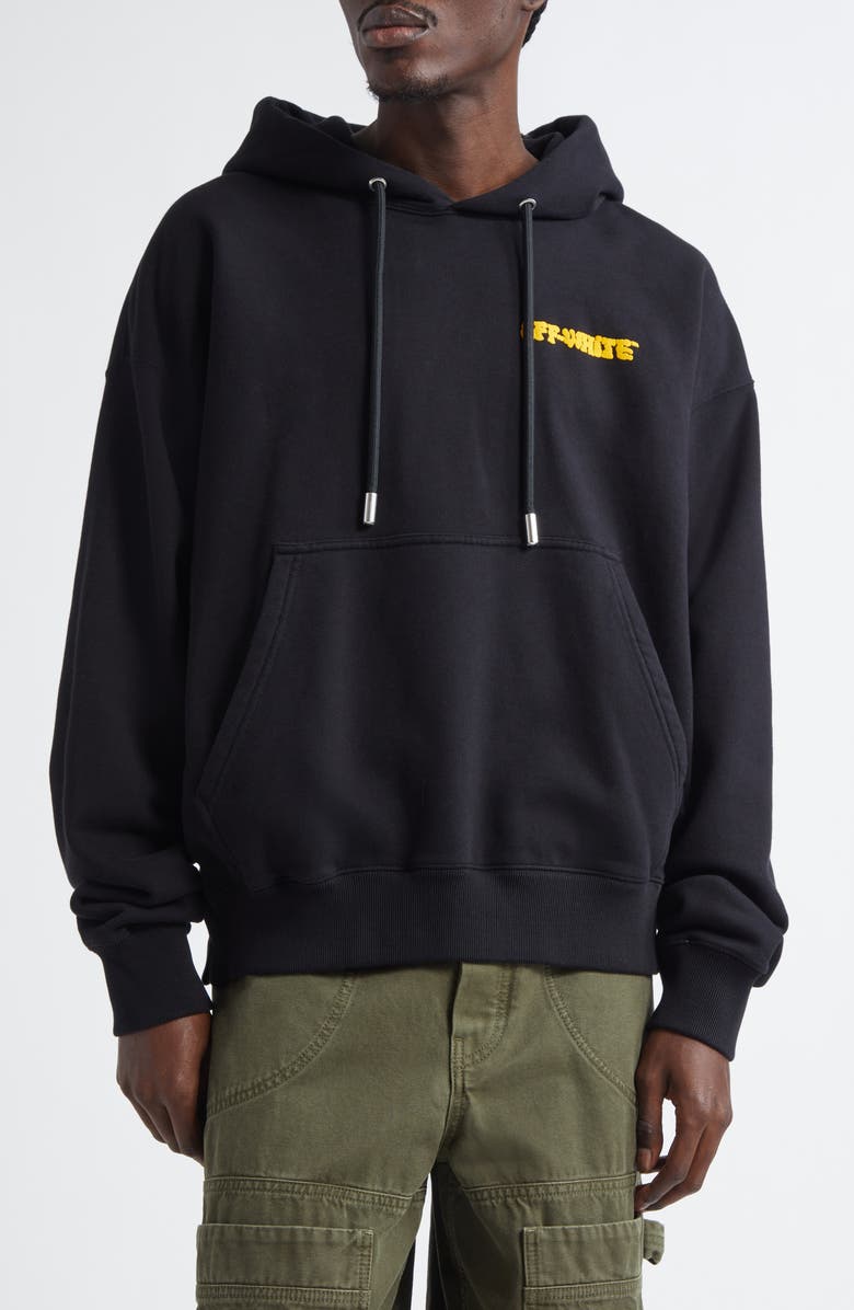 Off-White Puffy Logo Skate Hoodie, Main, color,