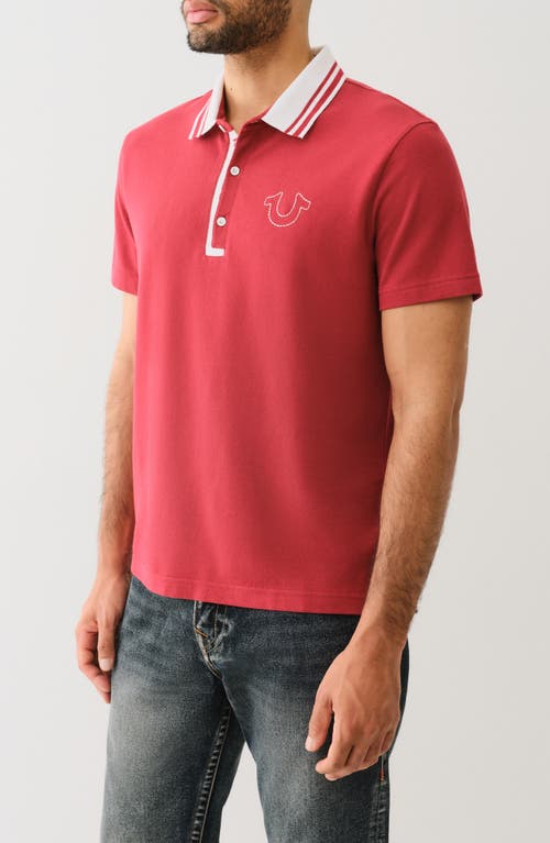 TRUE RELIGION TRUE RELIGION GUSSET KNIT POLO