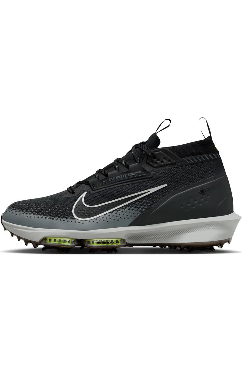 Nike Infinity Tour 2 GORE-TEX Waterproof Golf Shoe, Alternate, color, Dark Smoke Grey/ Black