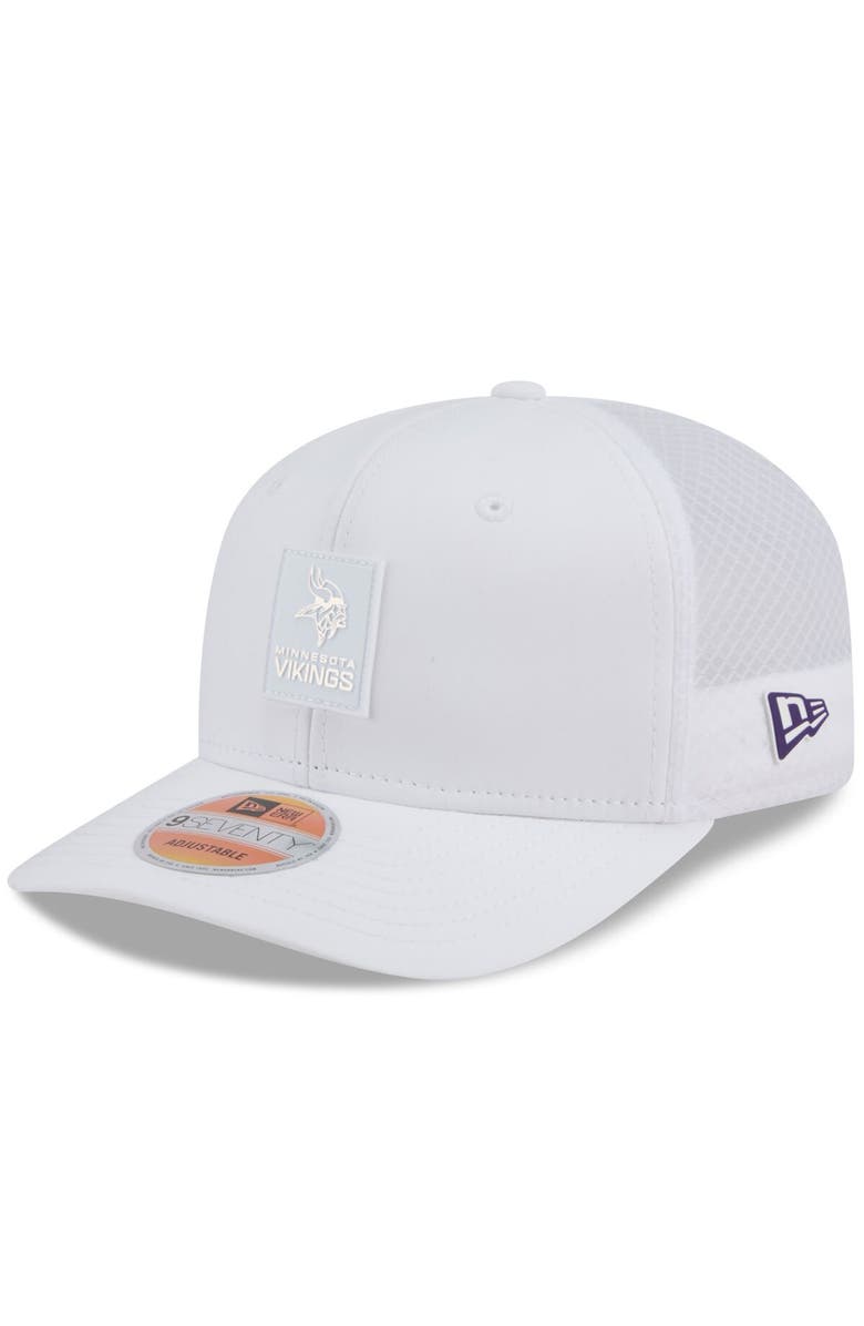 New Era Men's New Era White Minnesota Vikings 2025 Sideline  9SEVENTY Trucker Adjustable Hat, Main, color, White