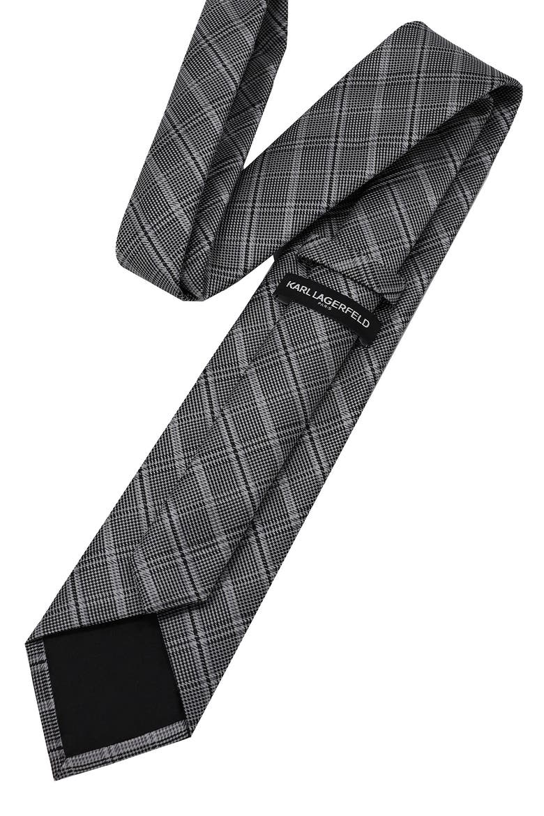 Glen Plaid Tie, Alternate, color, BLACK/ WHITE
