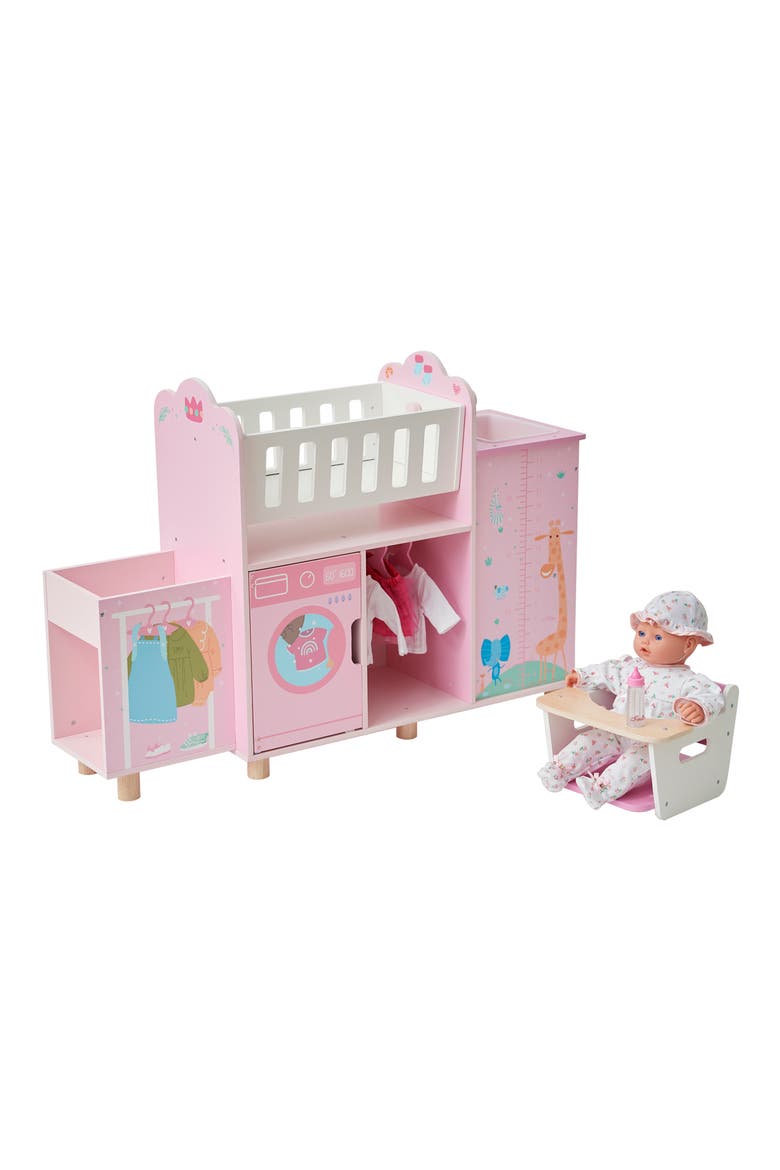 Olivia's World 6-in-1 Doll Nursery Playset, Alternate, color, BABY PINK