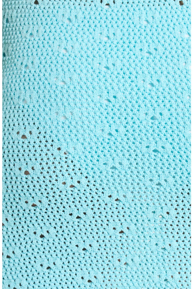 Drawstring Knit Miniskirt, Alternate, color, PRETTY BLUE
