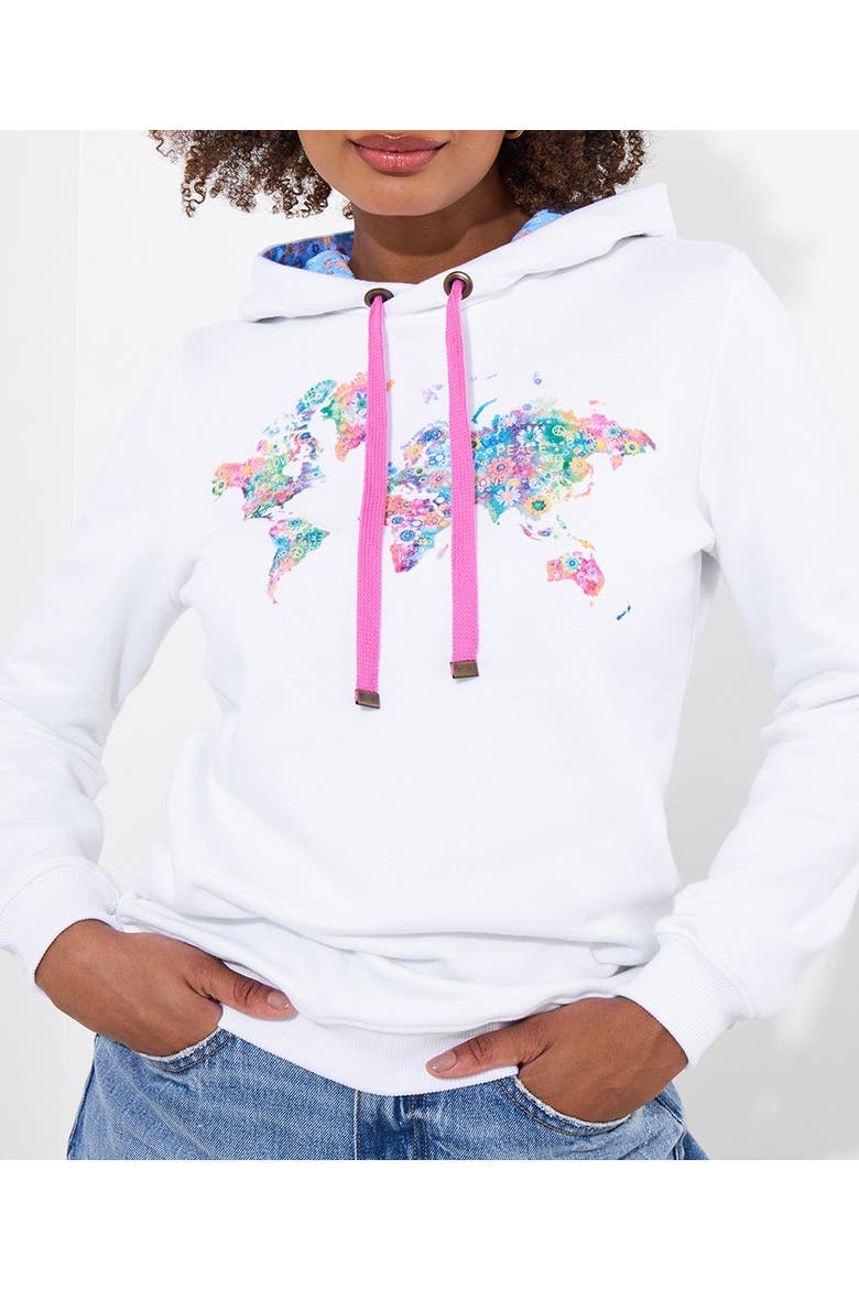 Graphic Hoodie, Main, color, GLOBETROTTER