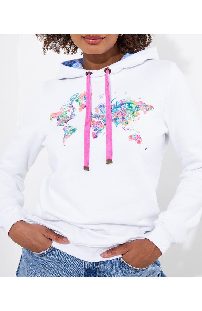 Joe Browns Graphic Hoodie, Main, color, Globetrotter