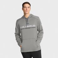 FANATICS Men's Fanatics Silver Los Angeles Kings Authentic Pro Rink Hoodie