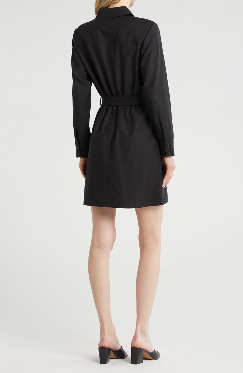 FRAME Long Sleeve Belted Trench Dress, Alternate, color, 