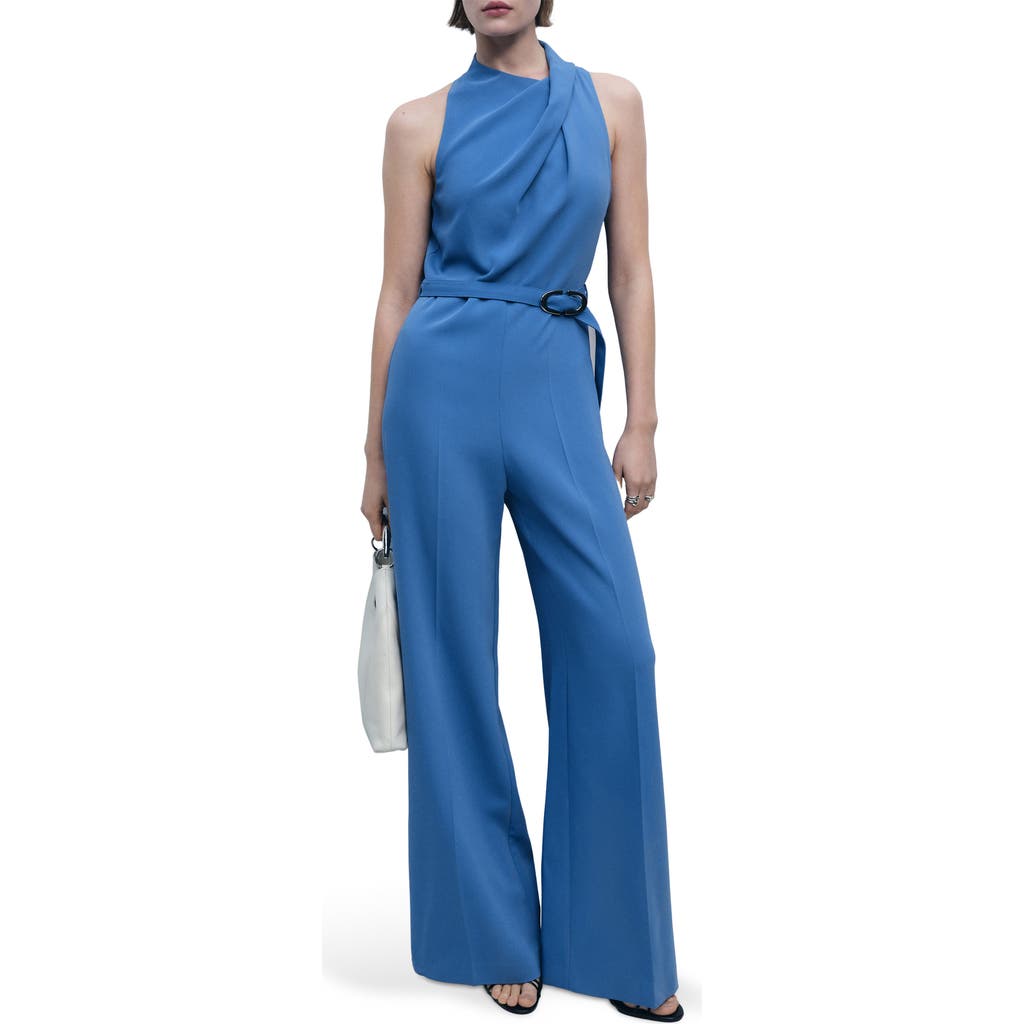 Shop Mango Belted Jumpsuit