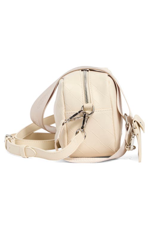 Steve Madden Embossed Woven Crossbody Bag In Blonde