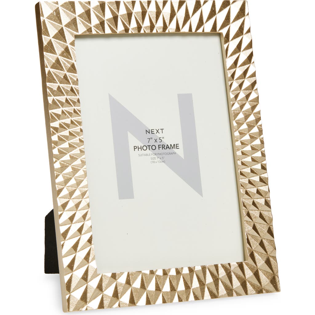 Next Metallic Geometric Picture Frame In Gold