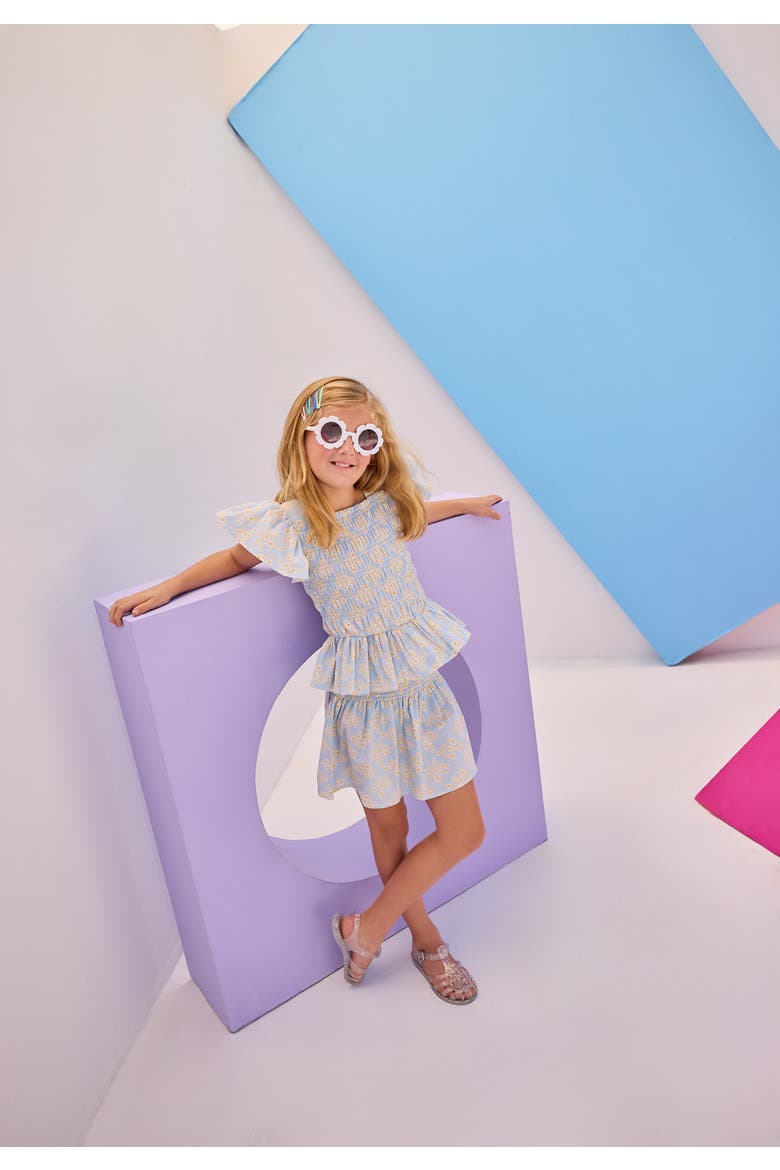 Kids' India Top, Alternate, color, Blue Ditsy Floral