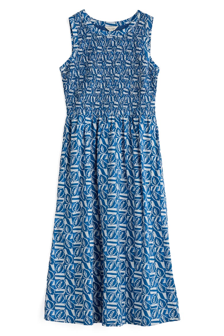 Meadowsweet Sleeveless Midi Dress, Alternate, color, LEAF PATCH SAILOR