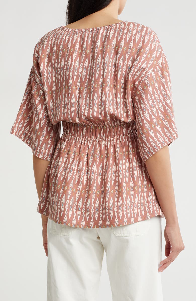 Joie Renae Split Neck Top, Alternate, color, Canyon Rose Multi