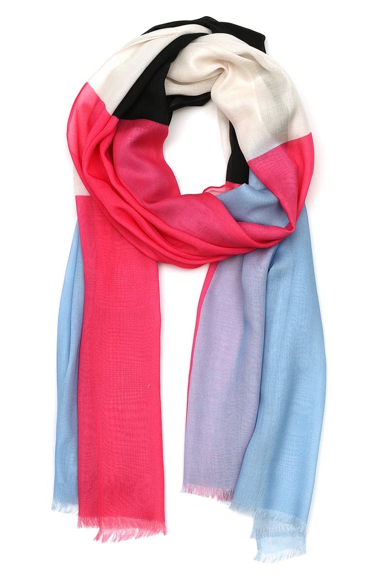 Kate Spade New York colorblock oblong scarf, Alternate, color, 