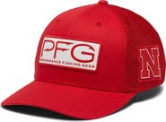 Columbia Men's Columbia Scarlet Nebraska Huskers PFG Hooks Flex Hat