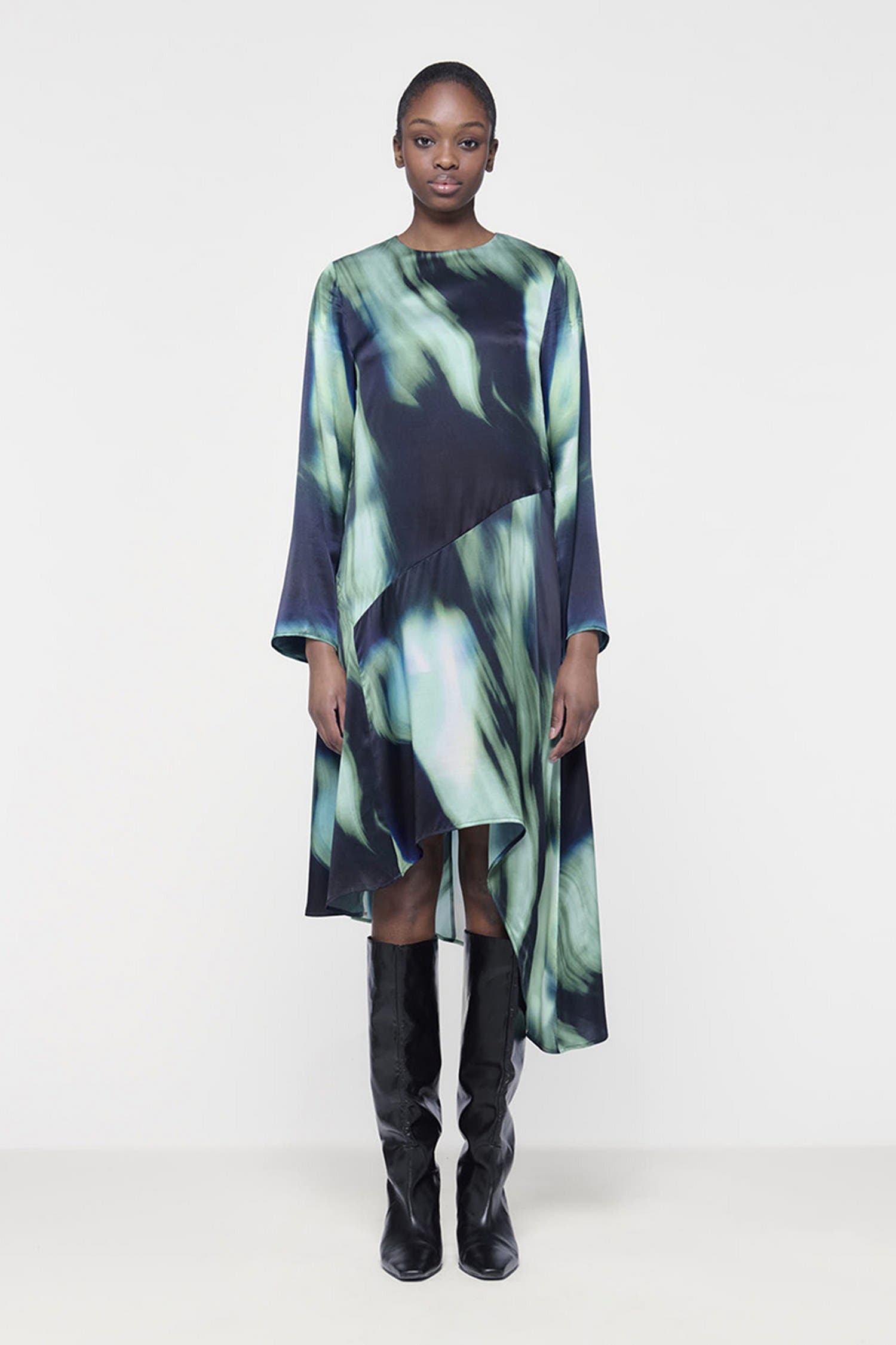 Printed Paneled Dress - image 2