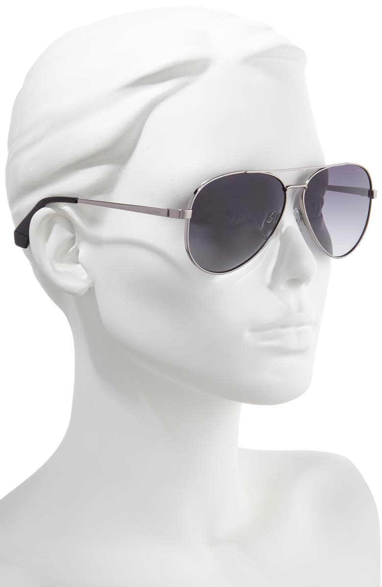 Polaroid 61mm Polarized Aviator Sunglasses, Alternate, color,