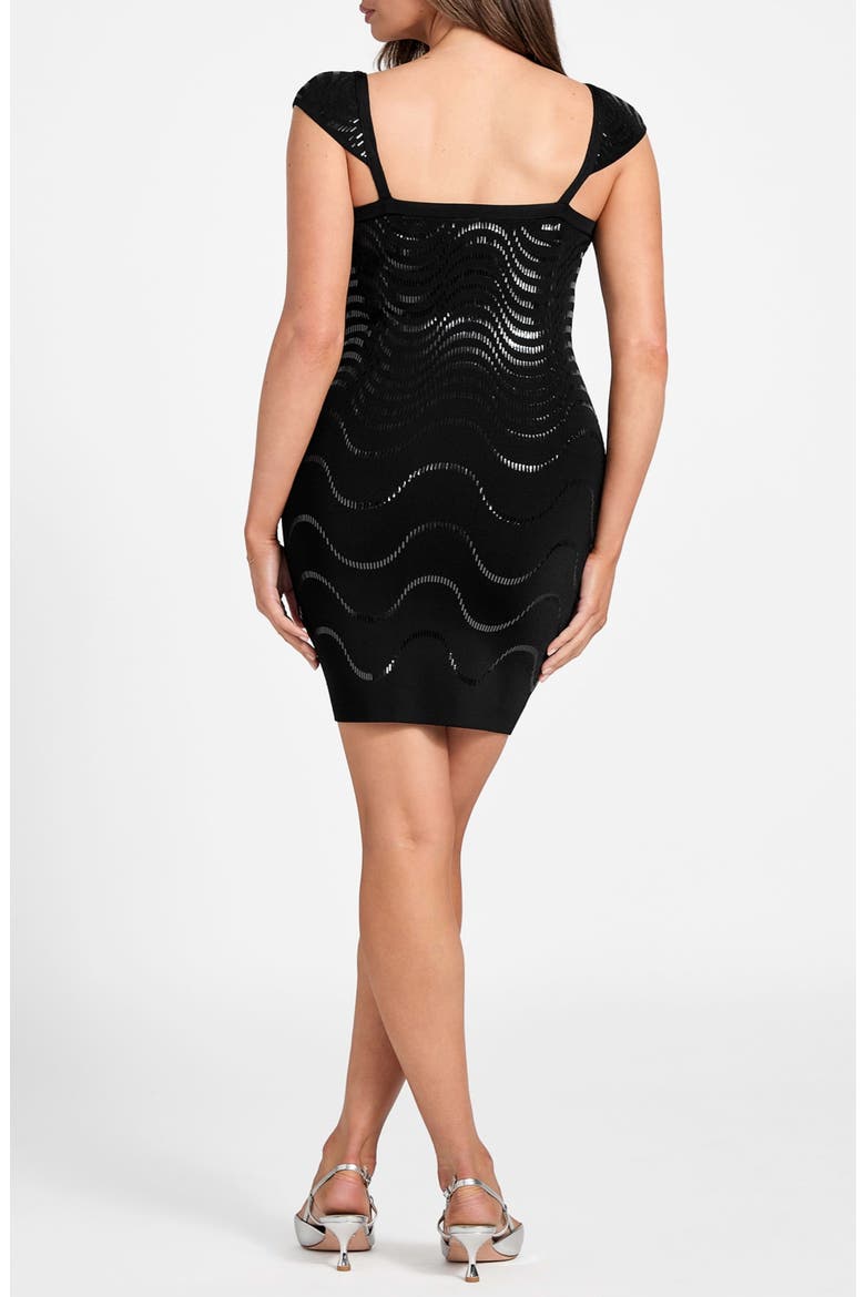 Larissa Beaded Minidress, Alternate, color, BLACK-BLACK