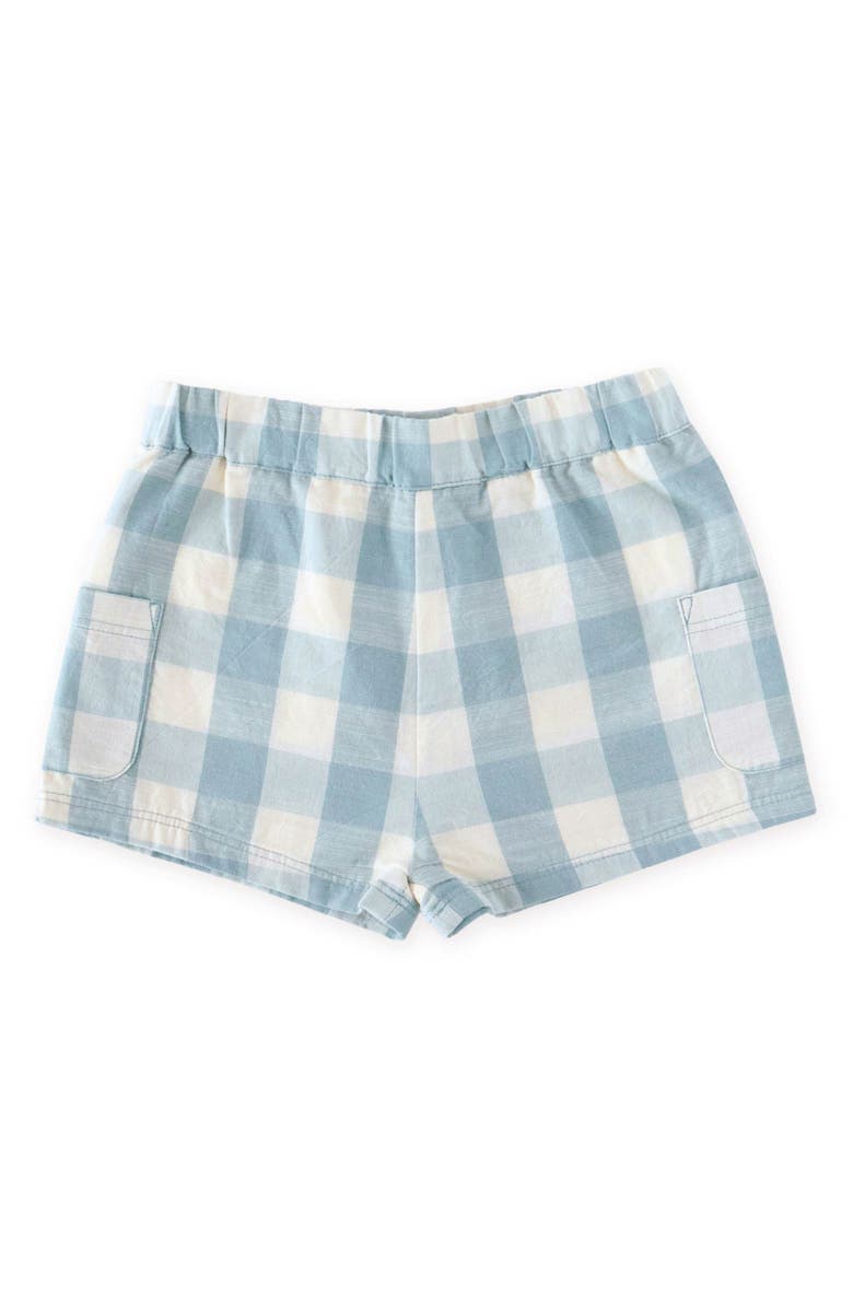 Pehr Kids' Print Organic Cotton Shorts, Main, color, Pond