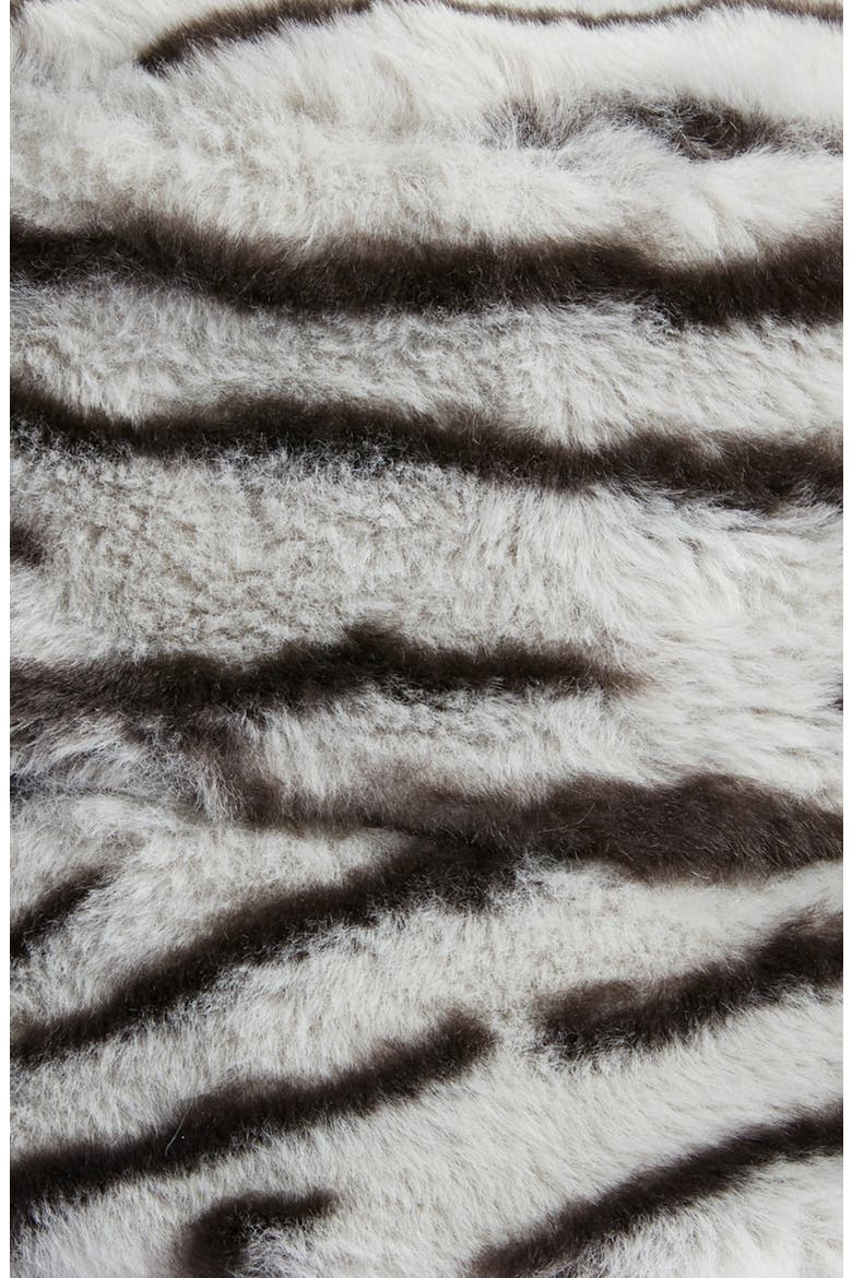 Plush Faux Fur Bucket Hat, Alternate, color, GREY COMBO